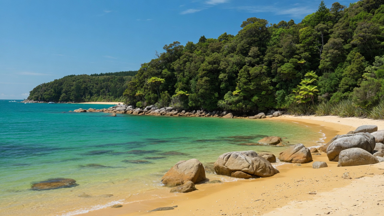 Urlaub im Abel Tasman – Goldener Sandstrand und türkises Wasser im Nationalpark | Travelviser