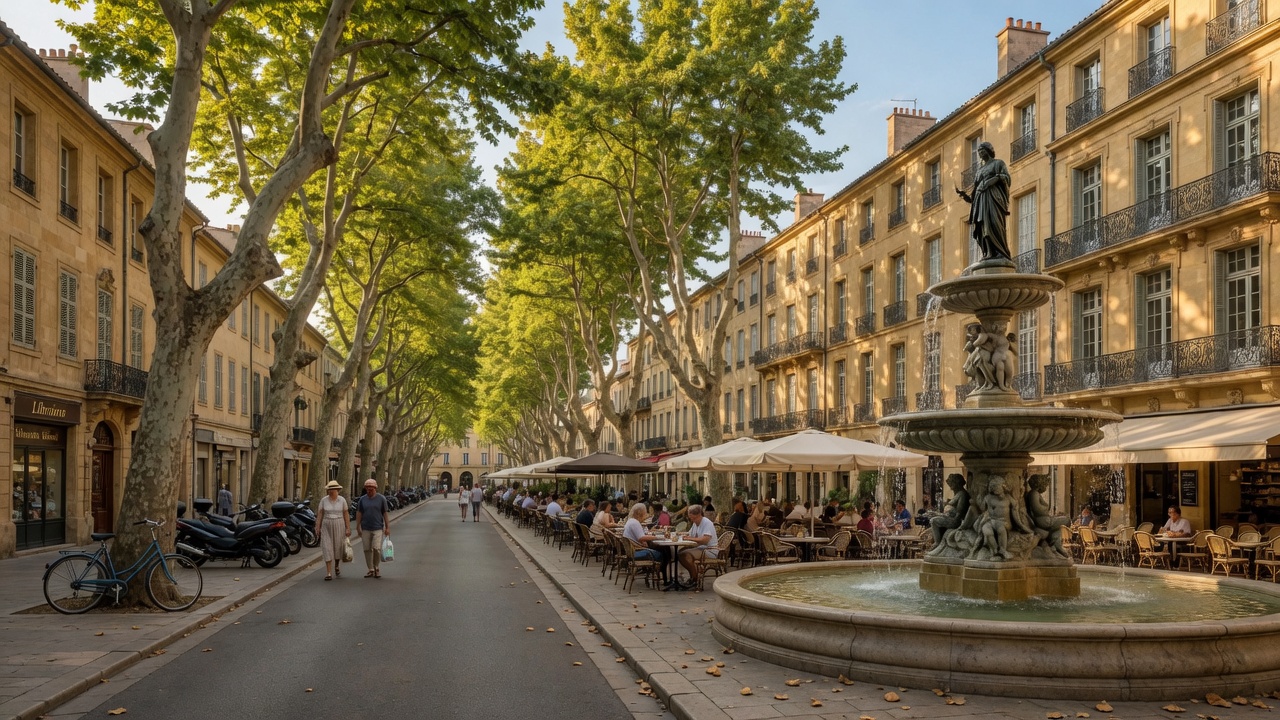 Urlaub in Aix-en-Provence – Cours Mirabeau und provenzalische Altstadt | Travelviser