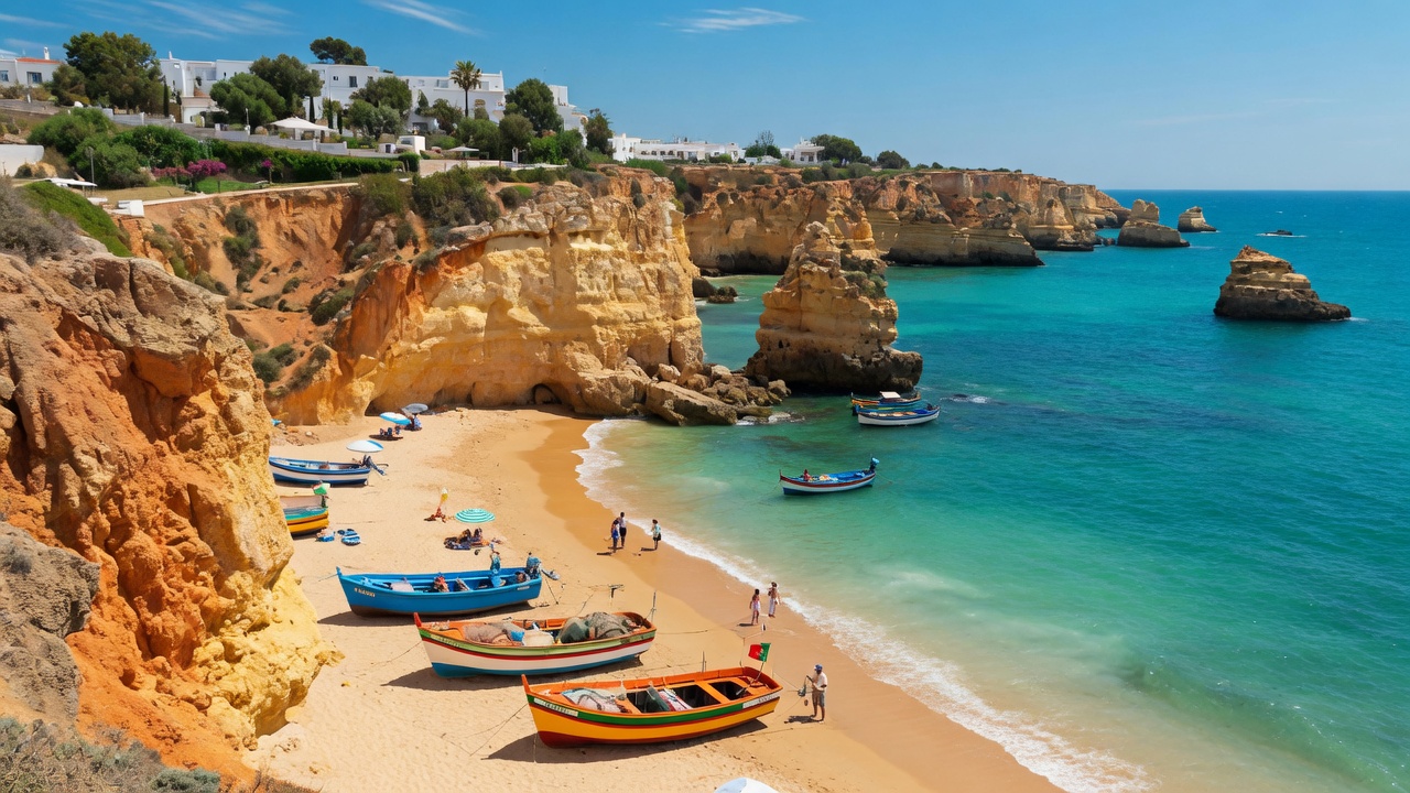 Urlaub in Albufeira – goldene Klippen und Strand an der Algarve | Travelviser