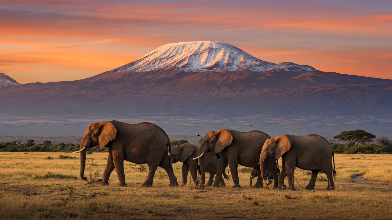 Safari in Amboseli – Elefanten und Kilimandscharo im Nationalpark Kenia | Travelviser