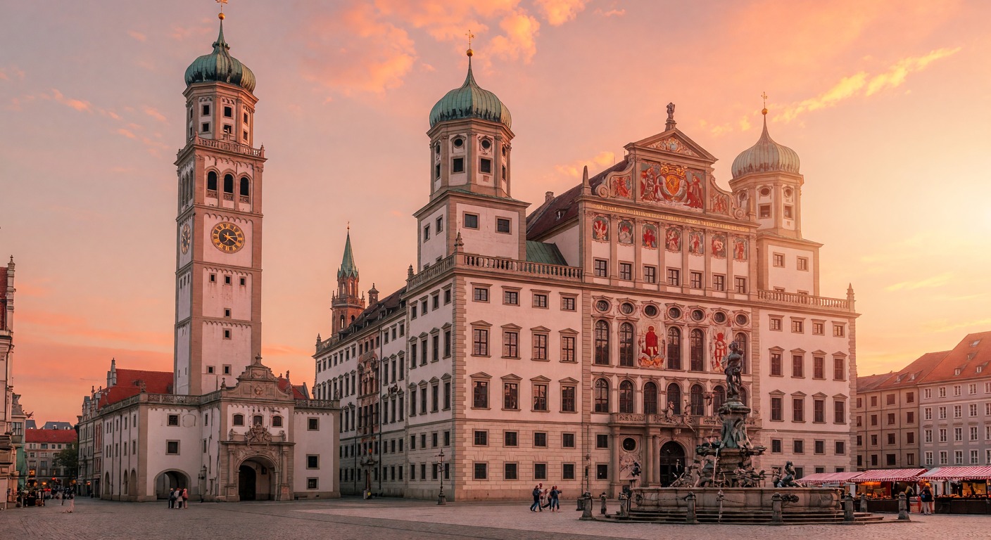 Urlaub in Augsburg – Altstadt mit Rathaus und Perlachturm | Travelviser