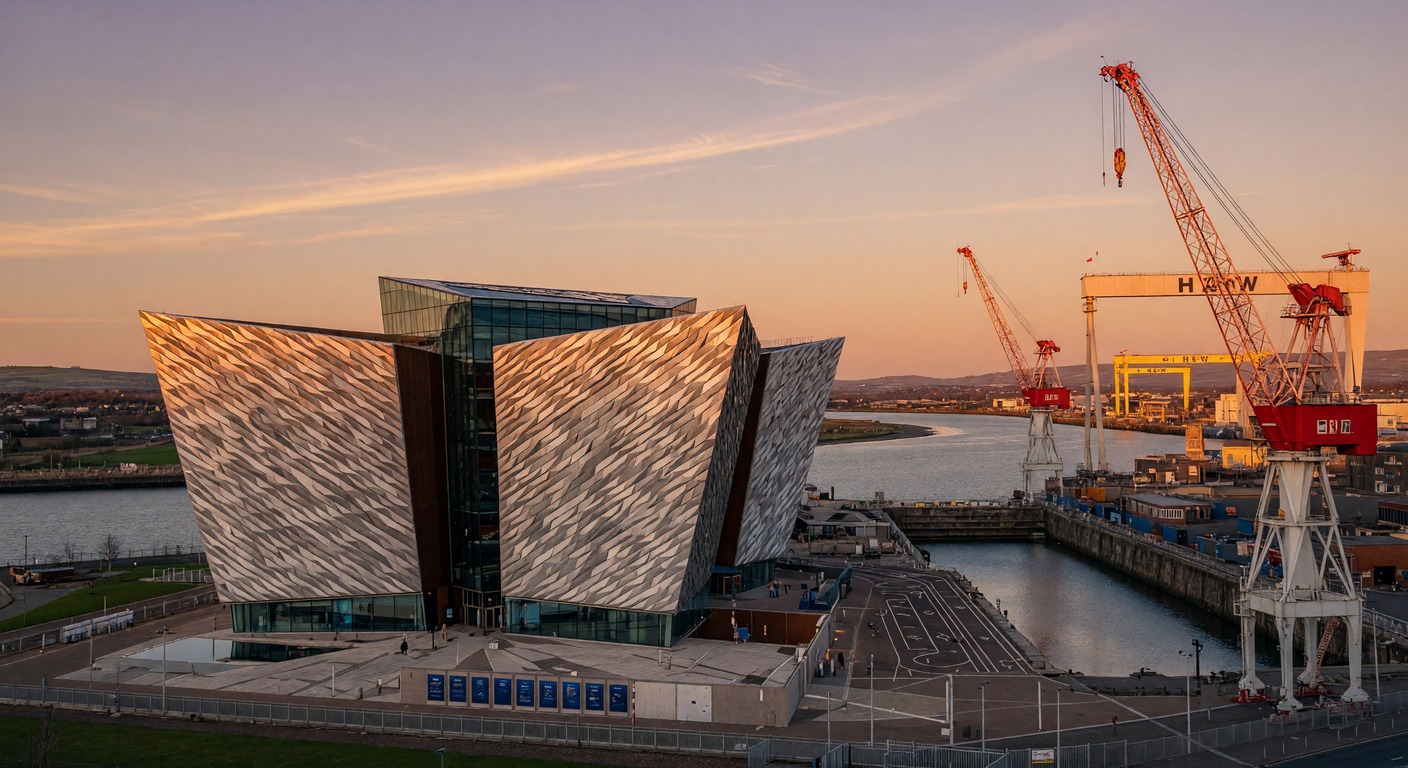 Urlaub in Belfast – Blick auf die Stadt mit Titanic-Museum | Travelviser