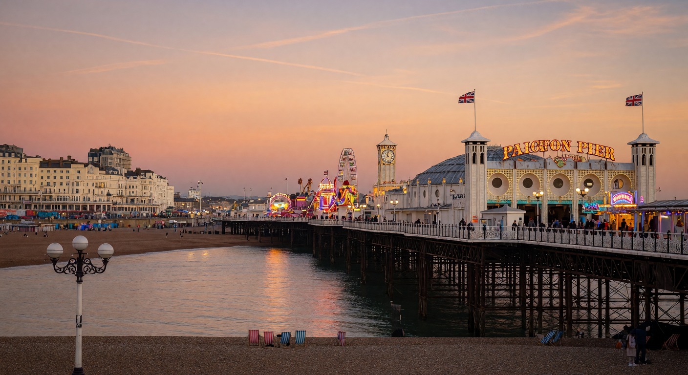 Urlaub in Brighton – Strandpromenade mit Pier | Travelviser