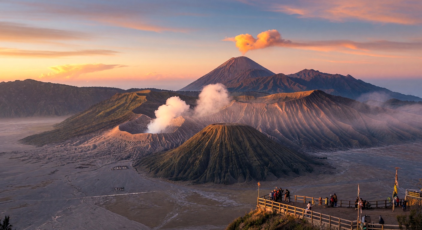 Urlaub in Bromo – Vulkanlandschaft bei Sonnenaufgang | Travelviser