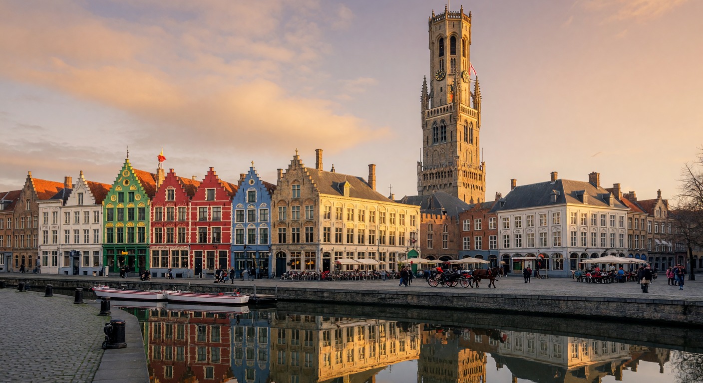 Urlaub in Brügge – Kanäle mit historischen Giebelhäusern und Brüggen | Travelviser