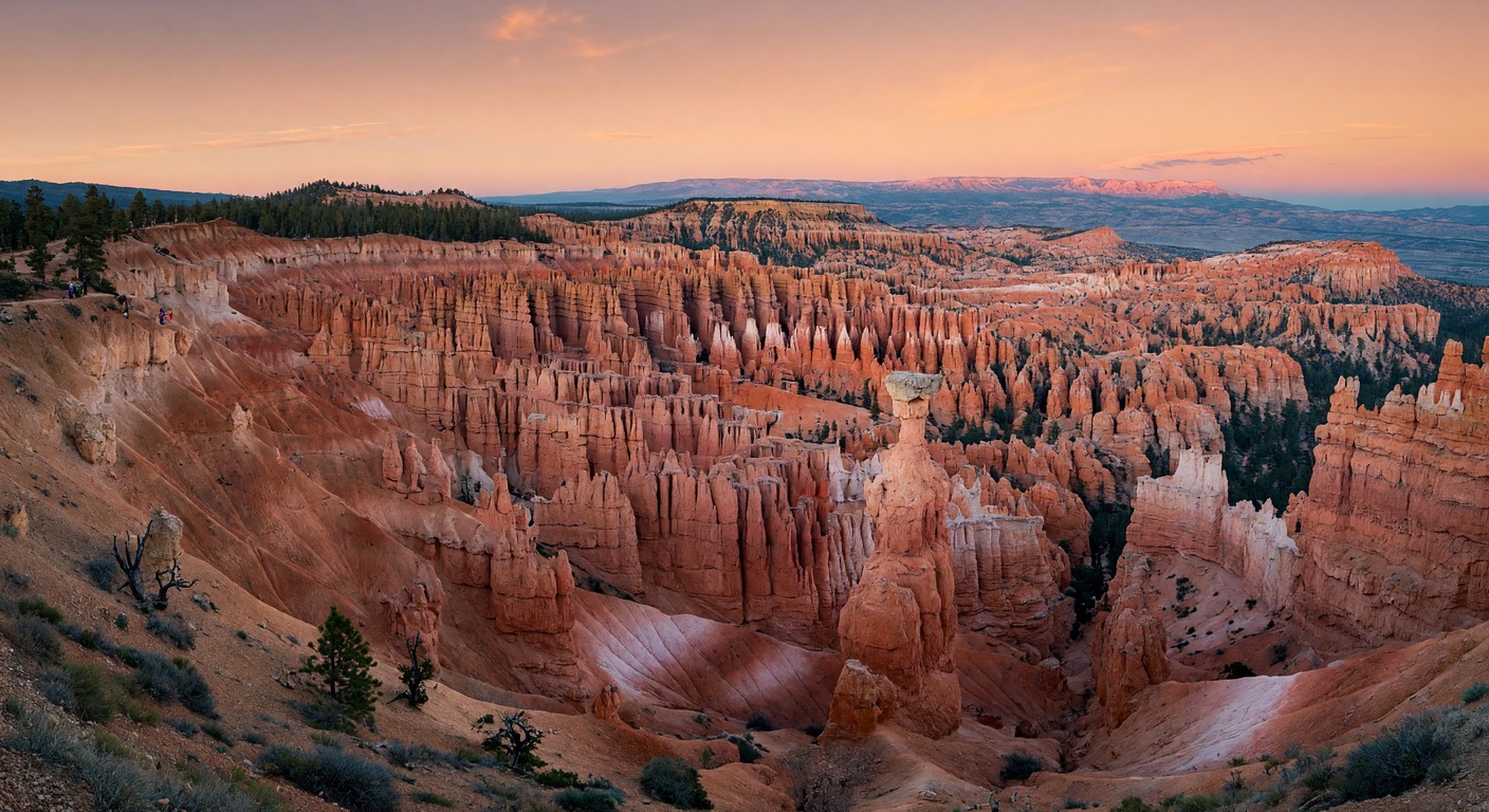 Urlaub in Bryce Canyon – Orange Hoodoos bei Sonnenuntergang | Travelviser