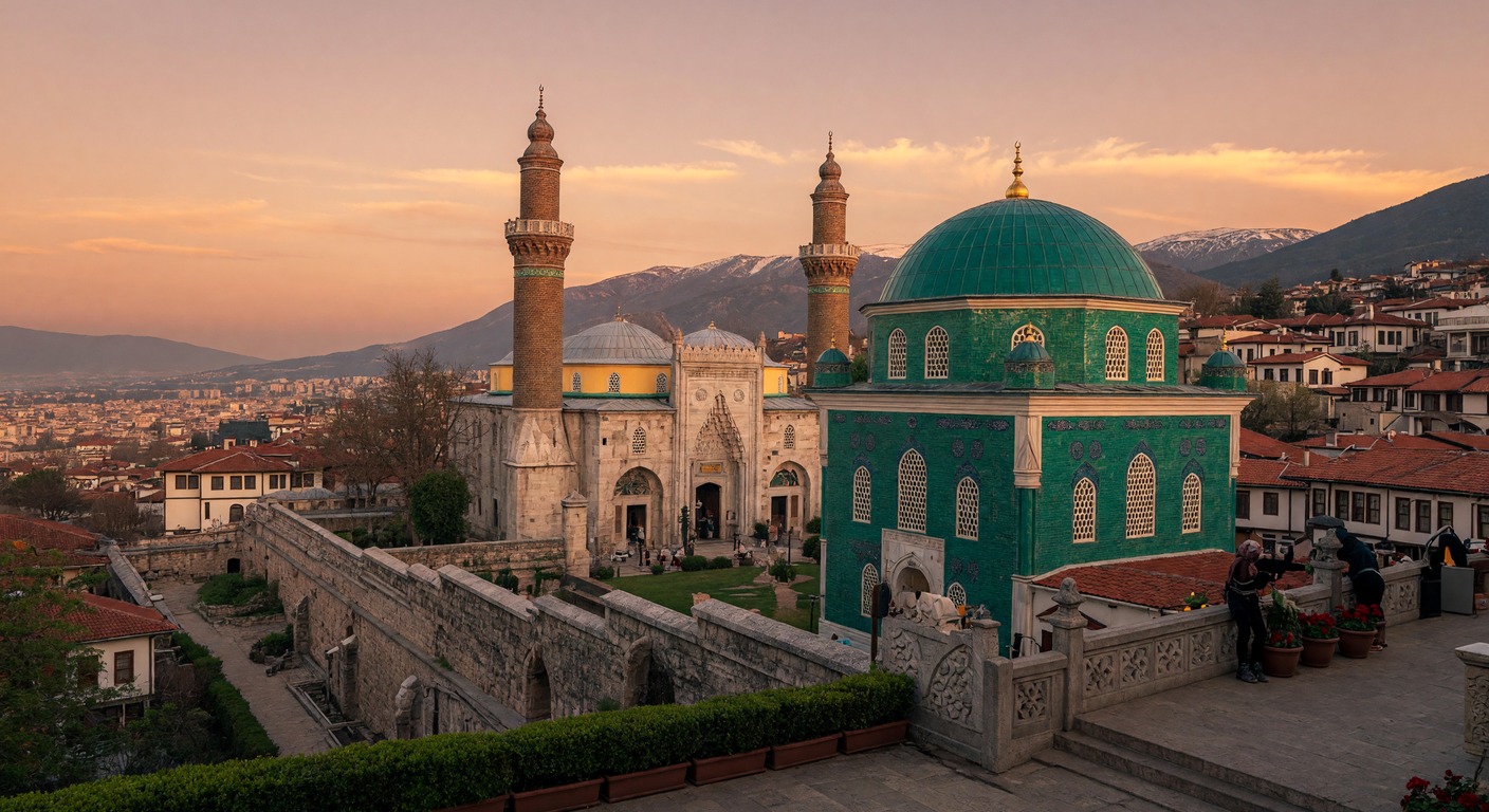 Urlaub in Bursa – Blick auf die Ulucami und den Uludağ | Travelviser