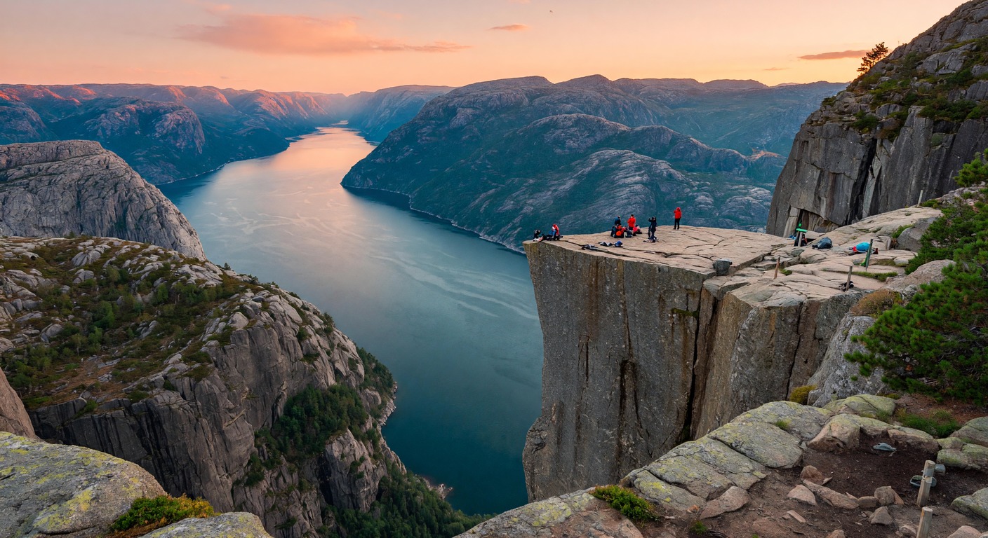 Urlaub in Camping Skandinavien – Fjorde und Wälder bei Sonnenuntergang | Travelviser