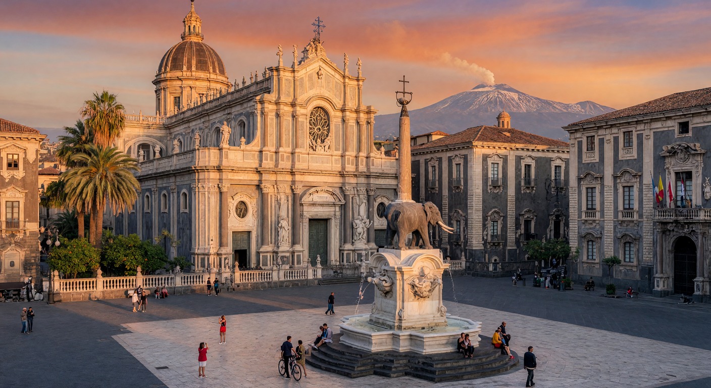 Urlaub in Catania – Barocke Altstadt mit Blick auf den Ätna | Travelviser
