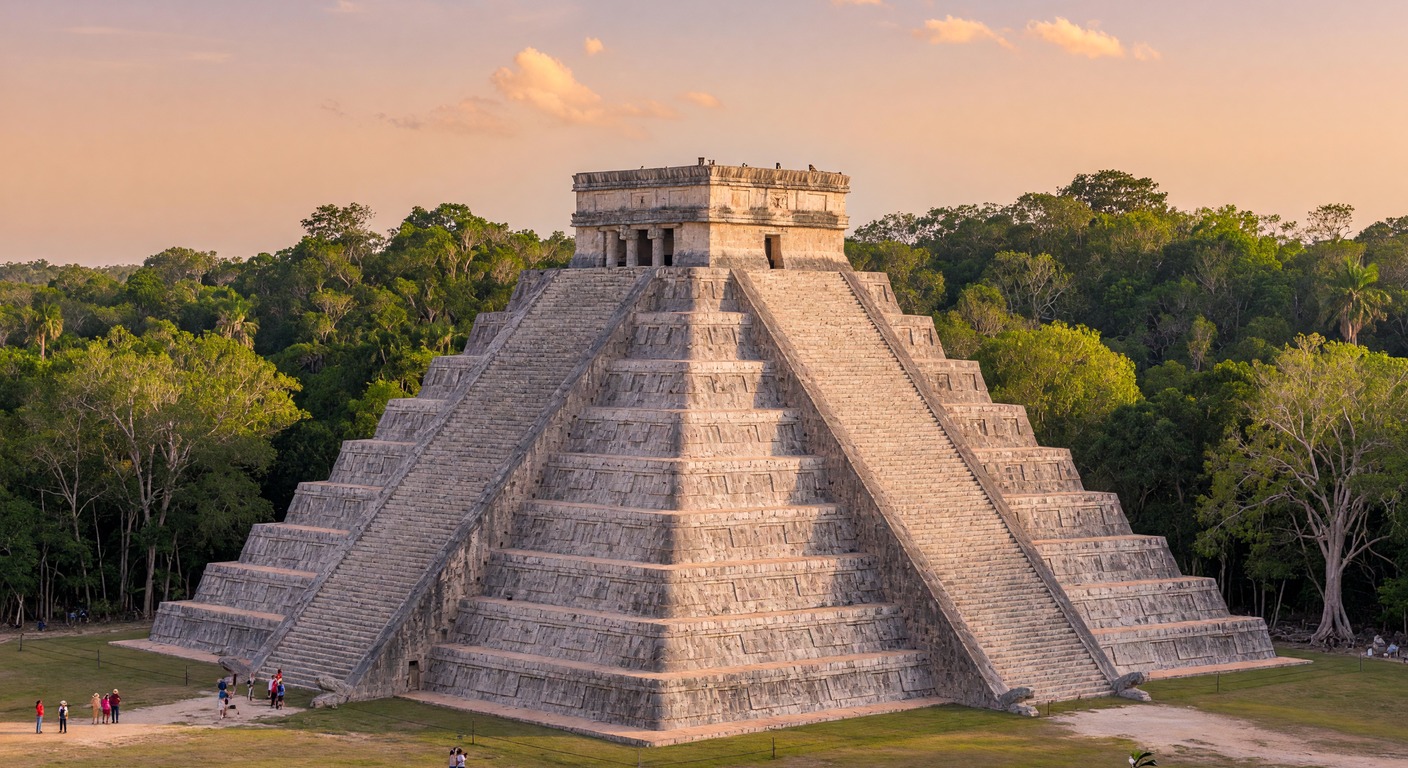 Urlaub in Chichén Itzá – El Castillo Pyramide mit Maya-Ruinen auf der Yucatán-Halbinsel | Travelviser