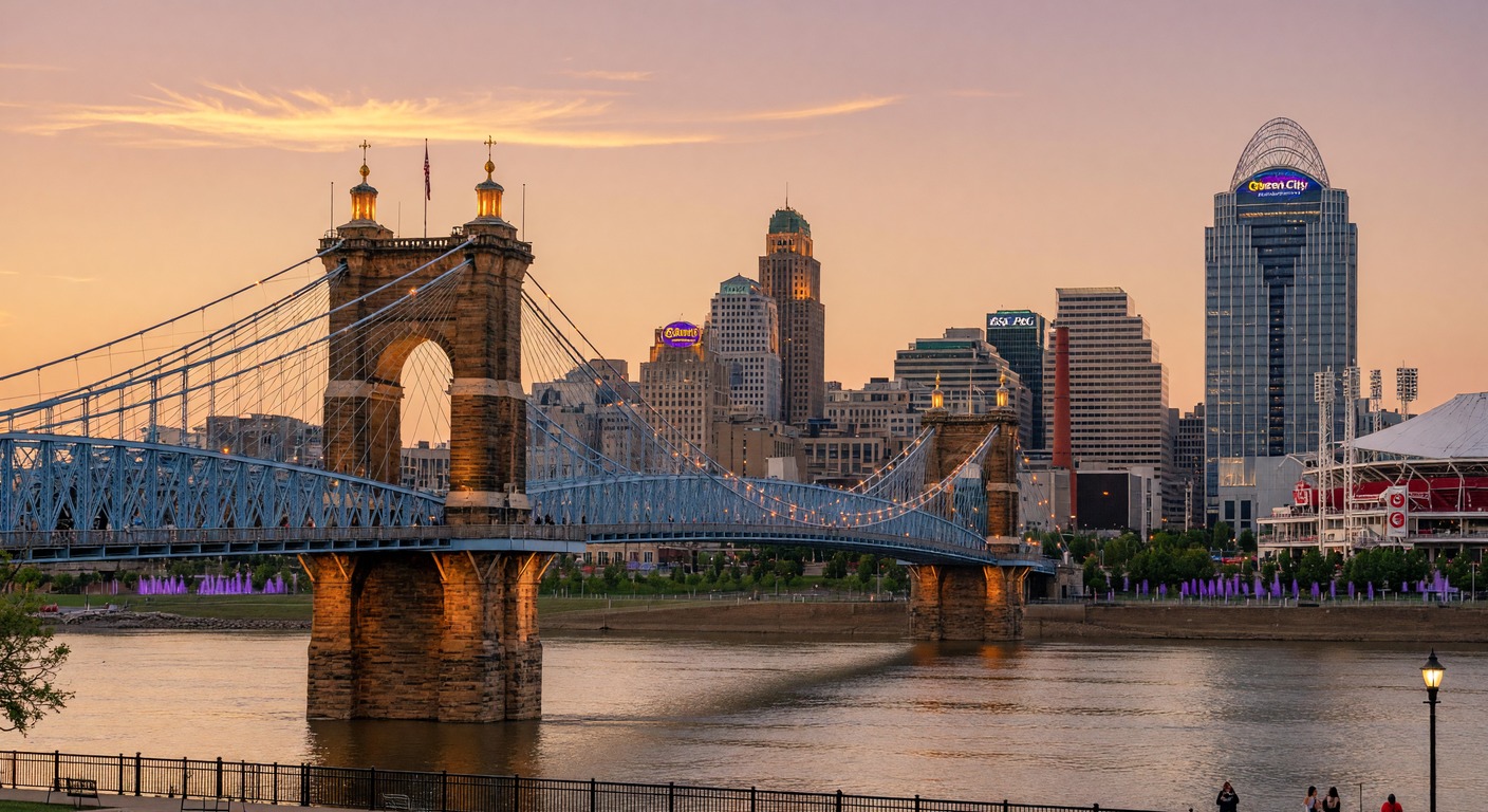 Urlaub in Cincinnati – Skyline und Ohio River | Travelviser