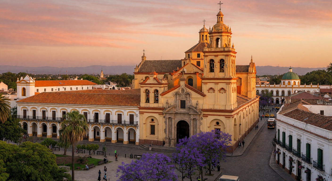 Urlaub in Córdoba – Koloniale Altstadt mit Bergen im Hintergrund | Travelviser