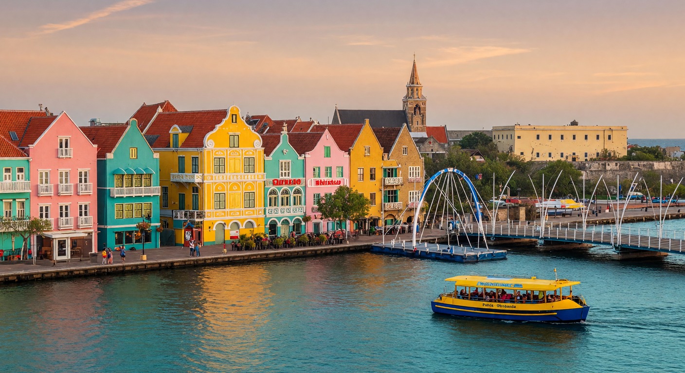Urlaub in Curaçao – farbenfrohe Häuser am Wasser | Travelviser