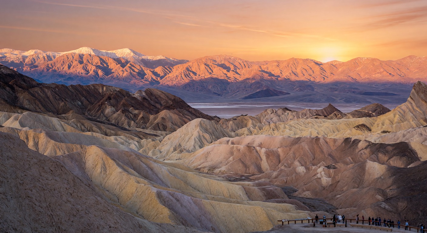 Urlaub in Death Valley – Weite Wüstenlandschaft bei Sonnenuntergang | Travelviser