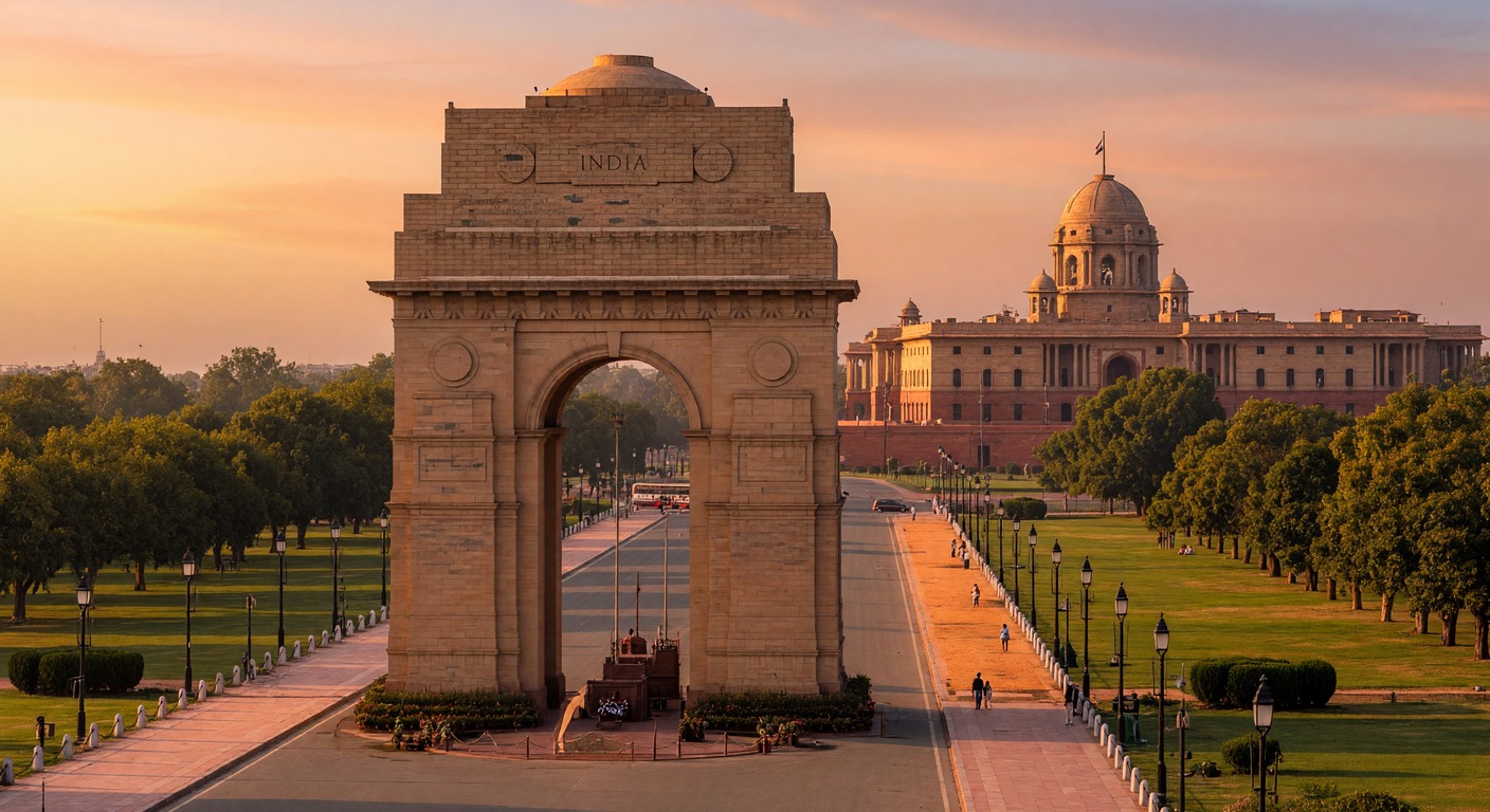 Urlaub in Delhi – Rotes Fort mit roten Sandsteinmauern und Lahore-Tor | Travelviser