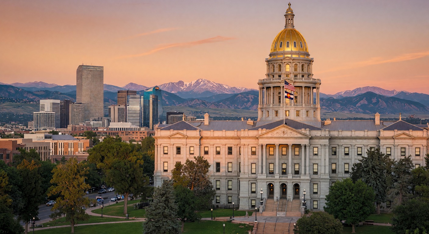 Urlaub in Denver – Skyline mit Rocky Mountains im Hintergrund | Travelviser