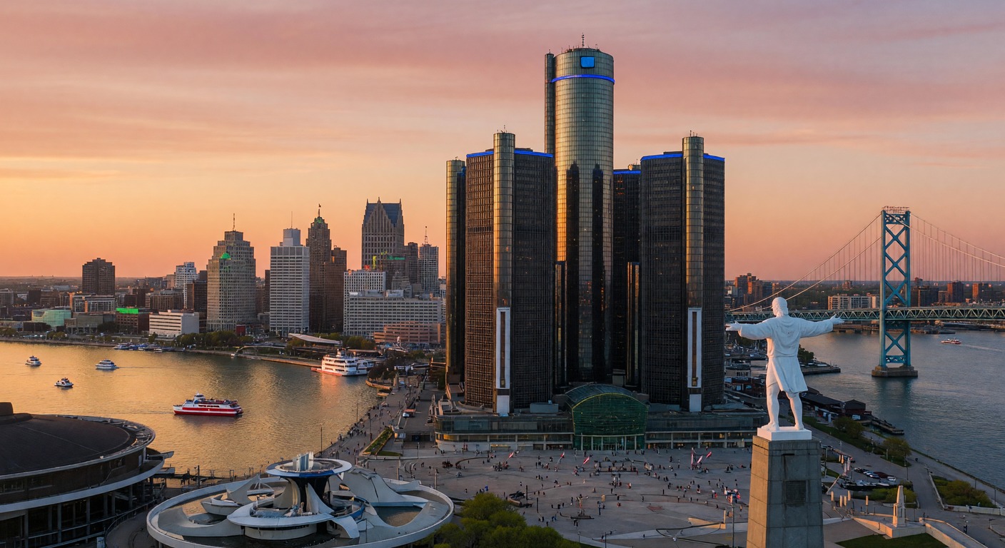 Urlaub in Detroit – Skyline und Riverfront | Travelviser