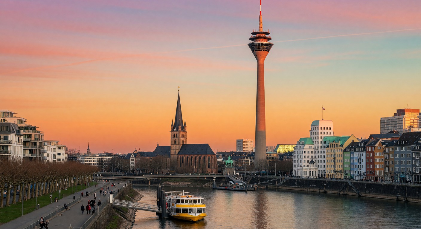 Urlaub in Düsseldorf – Blick auf die Altstadt und den Rhein | Travelviser