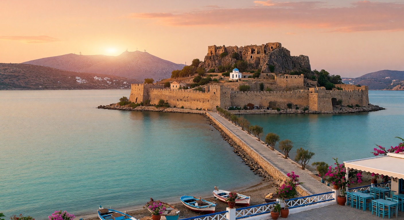 Urlaub in Elounda – Blick auf die Bucht mit Luxusresorts | Travelviser