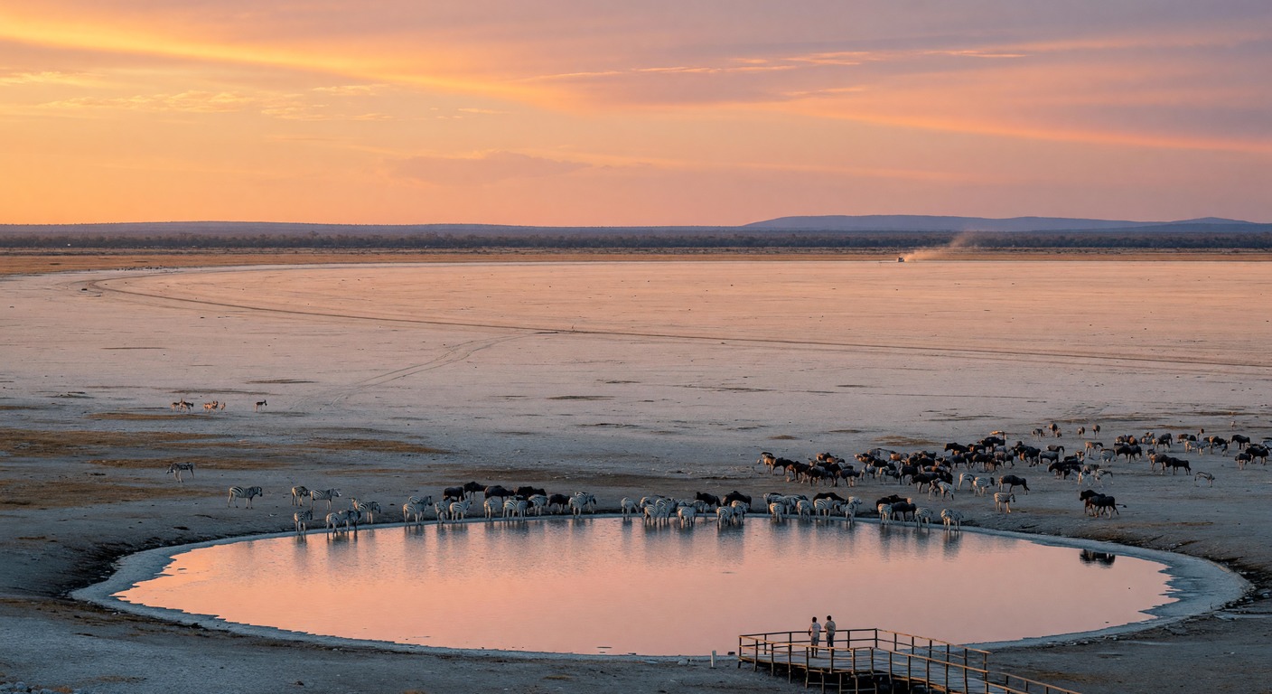 Urlaub in Etosha – Weite Salzpfanne mit Elefanten | Travelviser
