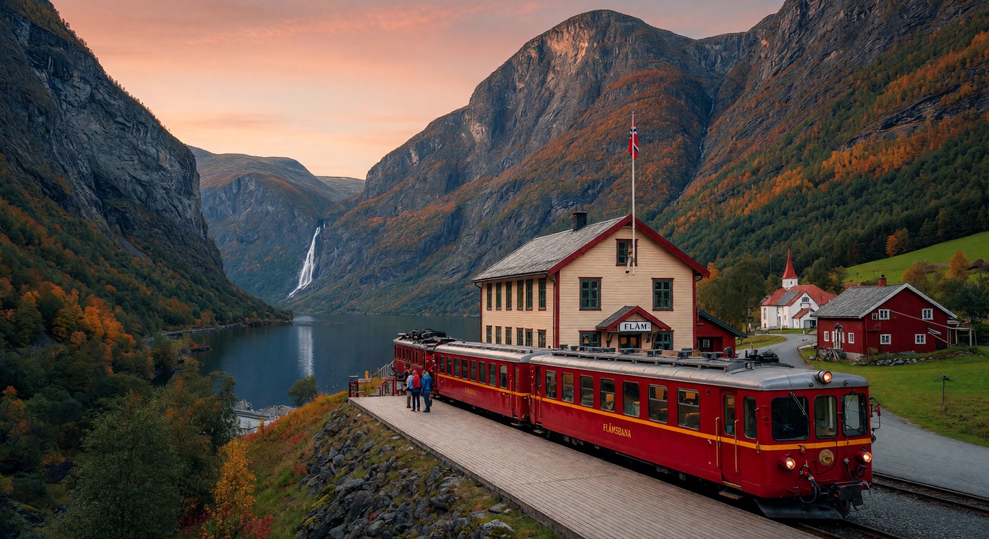 Urlaub in Flåm – Fjordlandschaft mit Flåmbahn | Travelviser