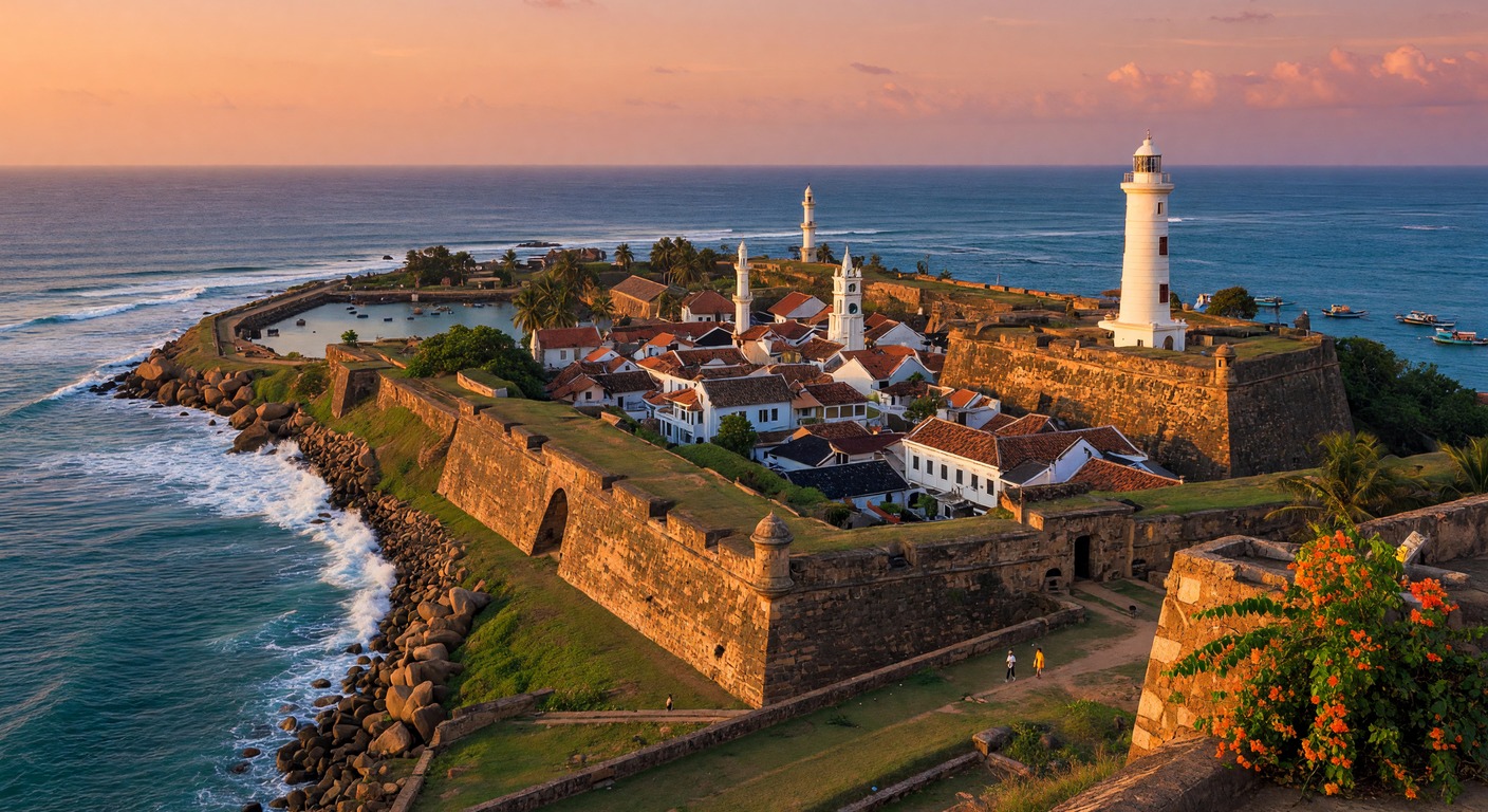 Urlaub in Galle – Blick auf das historische Fort und den Hafen | Travelviser