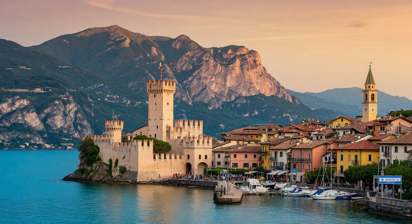 Urlaub am Gardasee – Sirmione mit Scaligerburg und türkisfarbenem Wasser | Travelviser