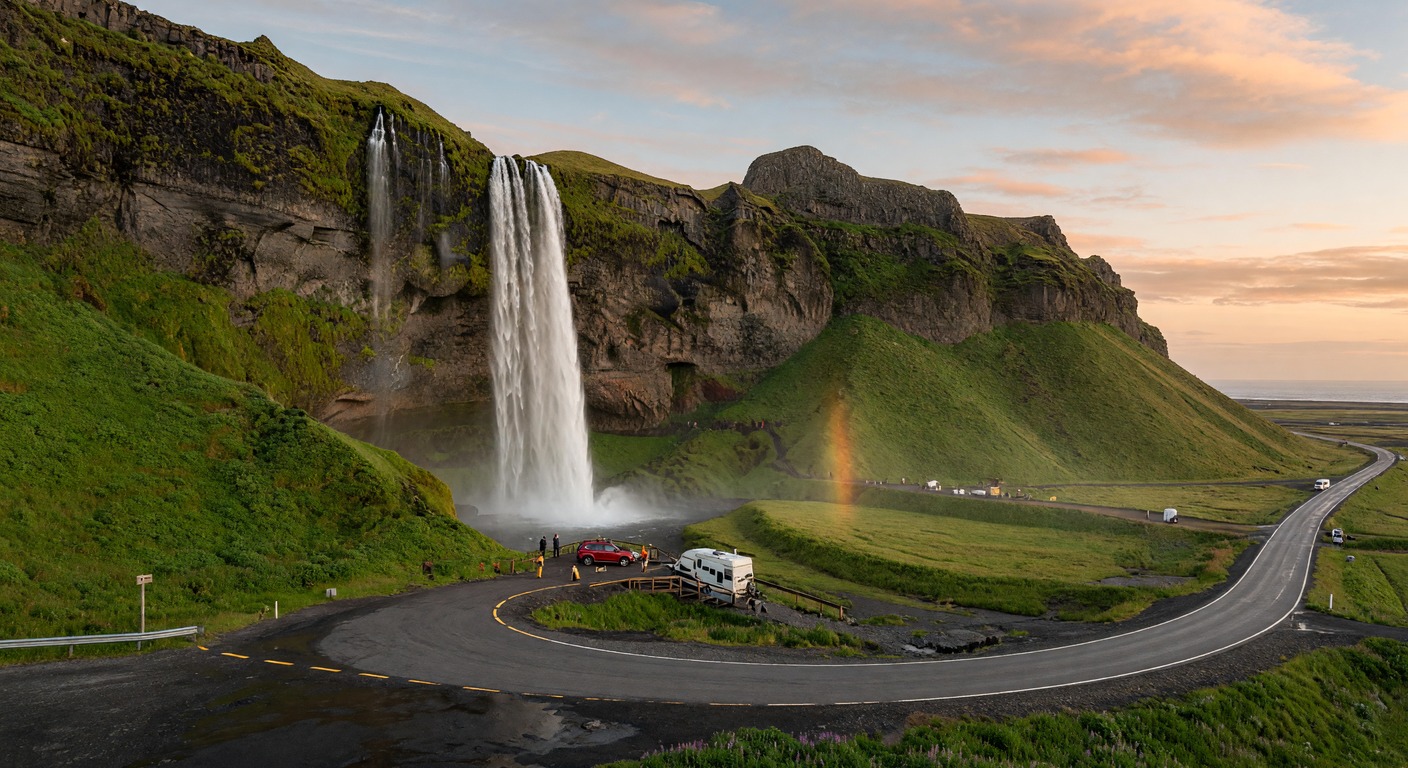Urlaub in Island Rundreise – Seljalandsfoss-Wasserfall an der Südküste | Travelviser