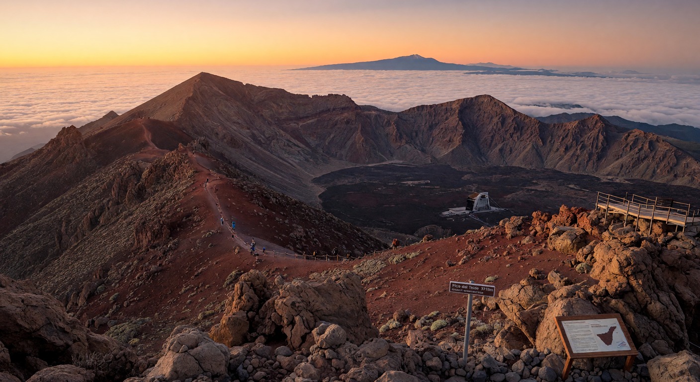 Urlaub in Kanarische Inseln – Teide-Vulkan auf Teneriffa über den Wolken | Travelviser