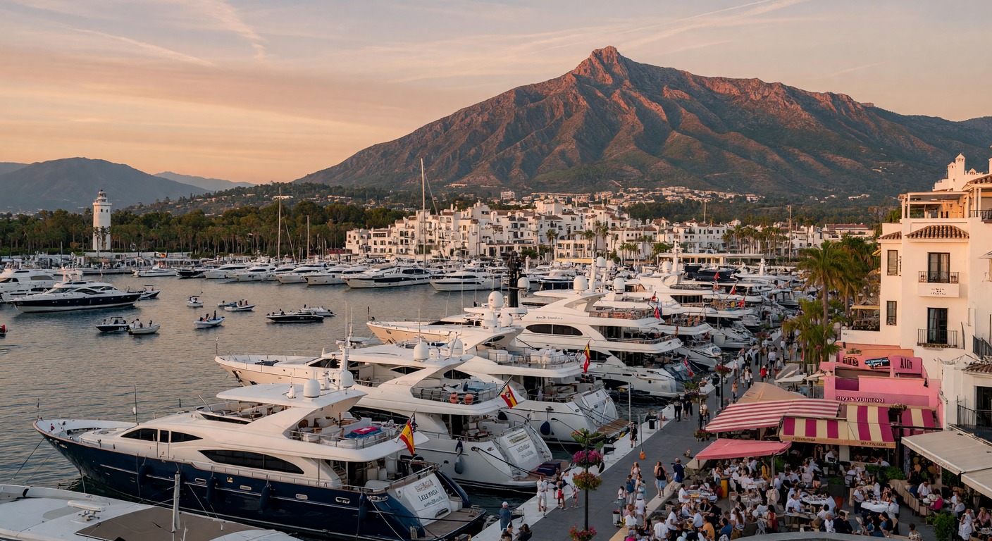 Urlaub in Marbella – Plaza de los Naranjos in der Altstadt mit Orangenbäumen | Travelviser