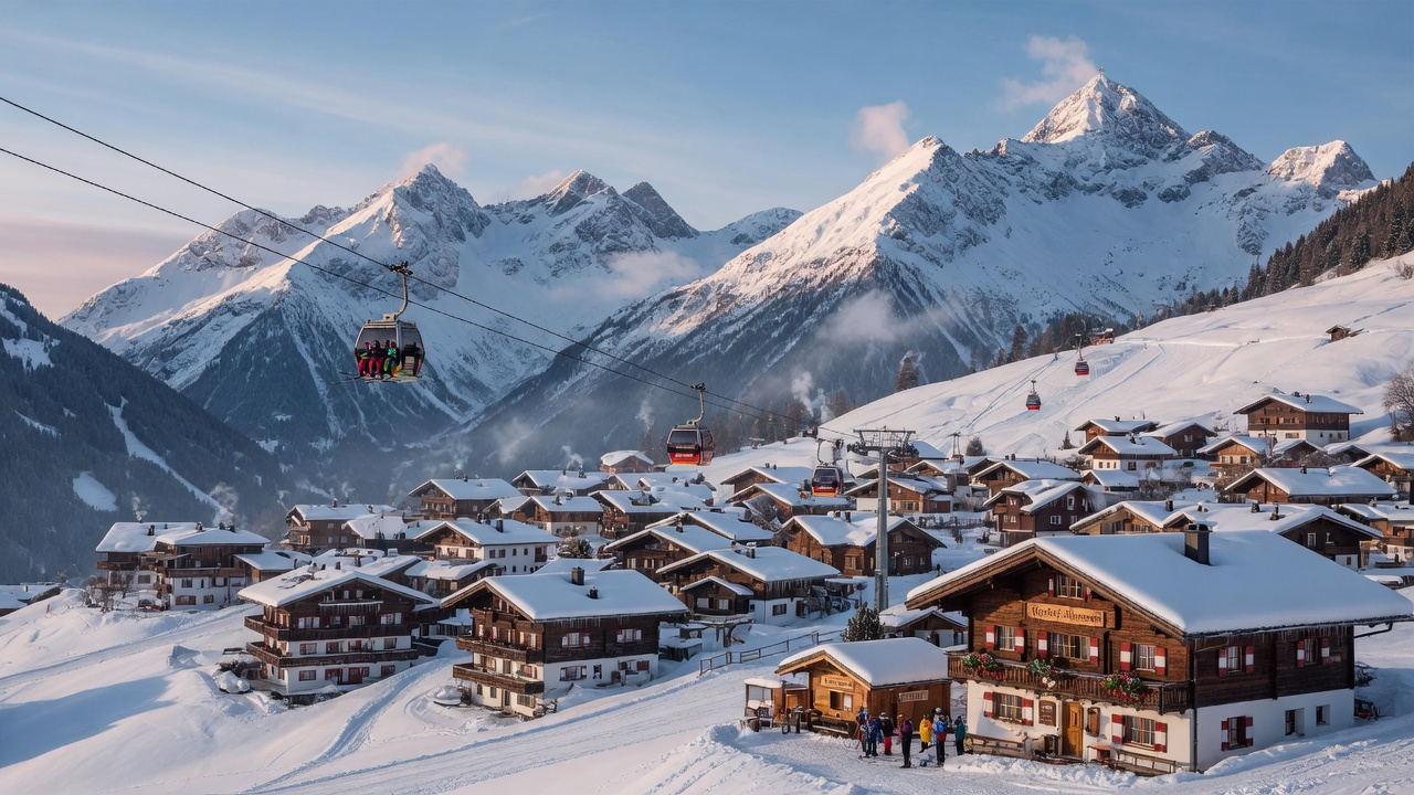 Skiurlaub in Österreich – Skifahrer vor Alpenkulisse in Tirol | Travelviser