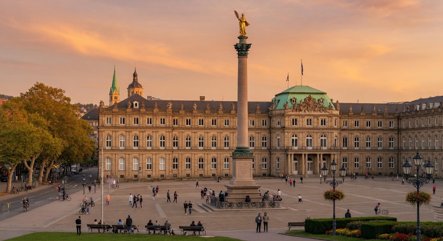 Urlaub in Stuttgart – Stadtansicht mit Weinbergen und TV-Turm | Travelviser